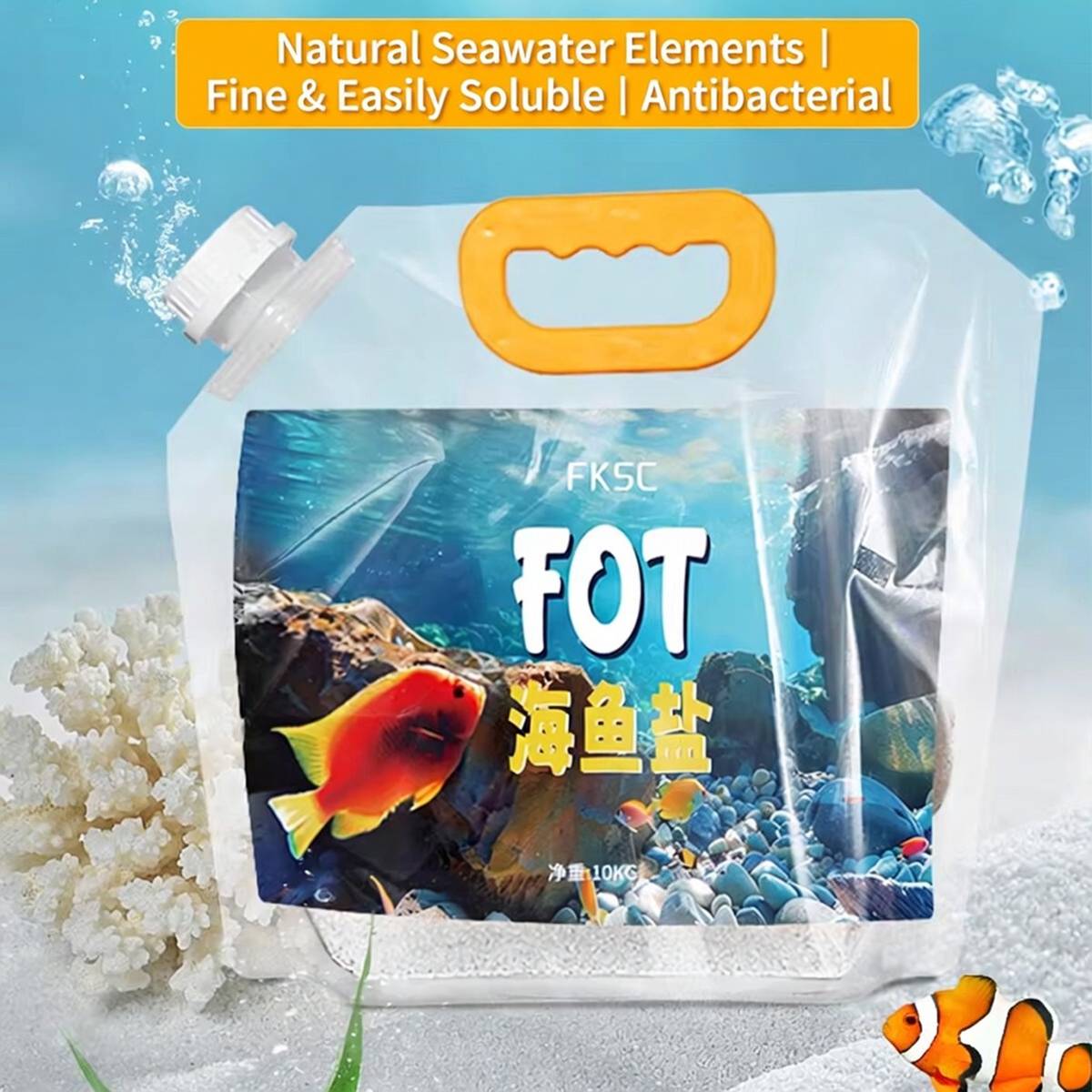 Marine Sea Salt 2KG - Clownfish & Reef Aquarium Salt Mix