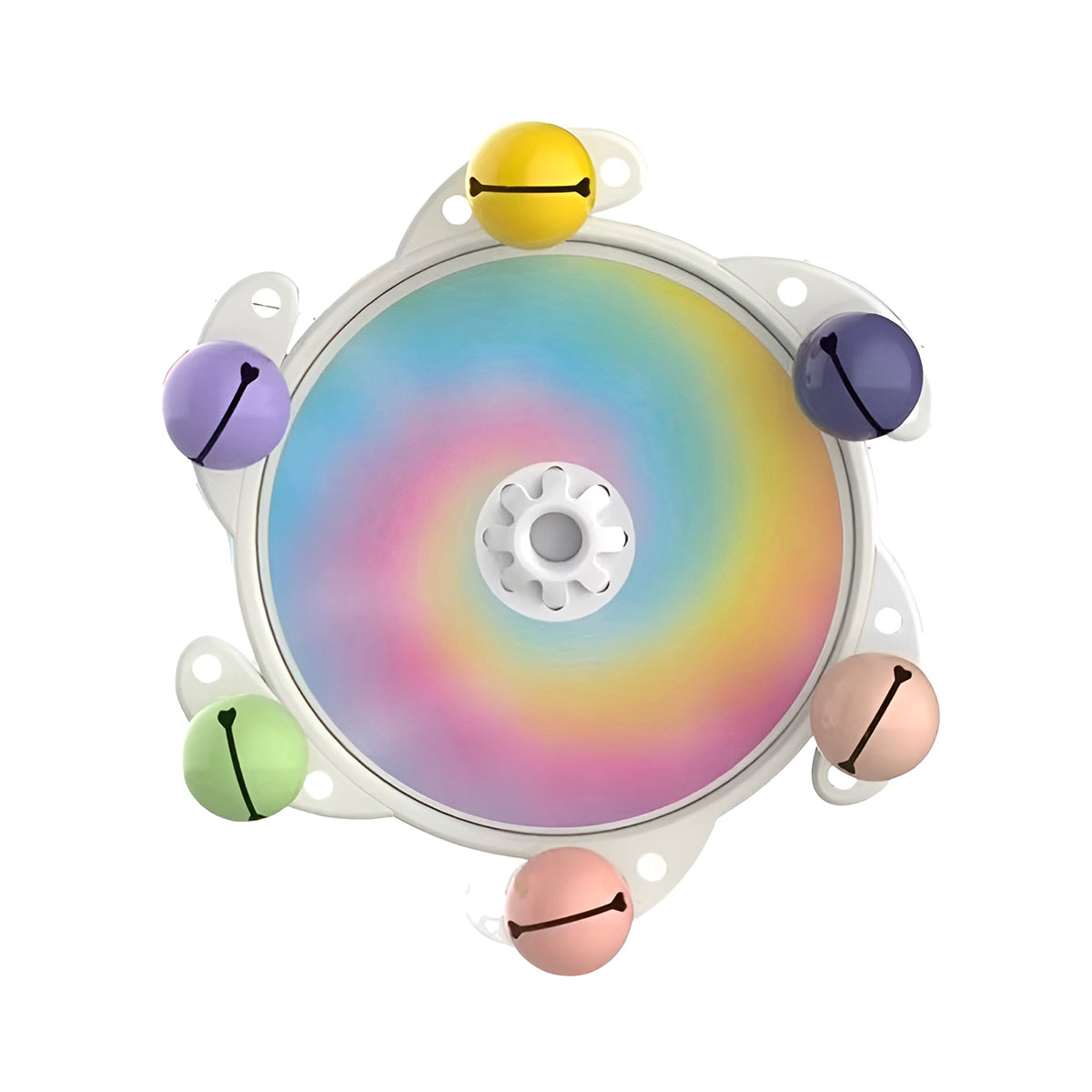 UFO Bird Cage Spinner Wheel Toy Interactive Bird Cage Accessory