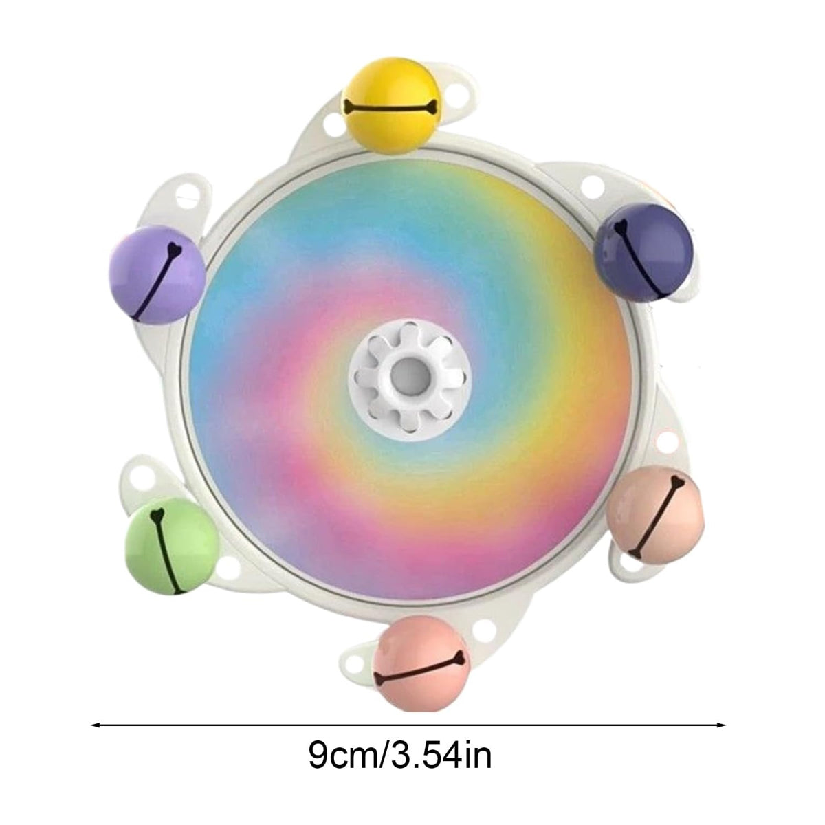 UFO Bird Cage Spinner Wheel Toy Interactive Bird Cage Accessory