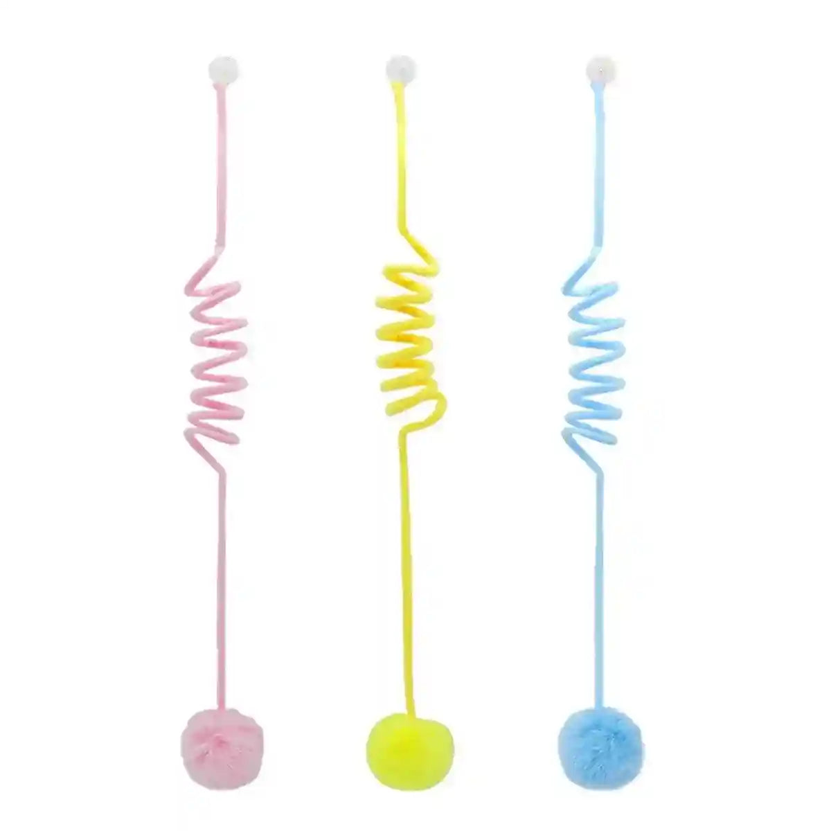 3pcs Interactive Spring Cat Toy Set