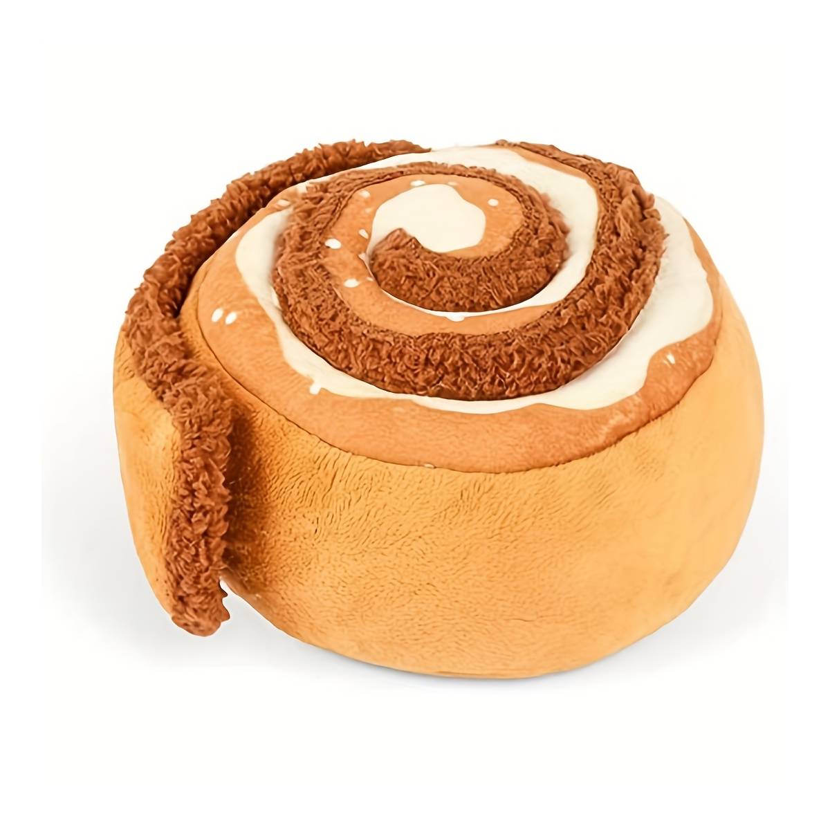 Squeaky Plush Donut Dog Toy Cinna-bone