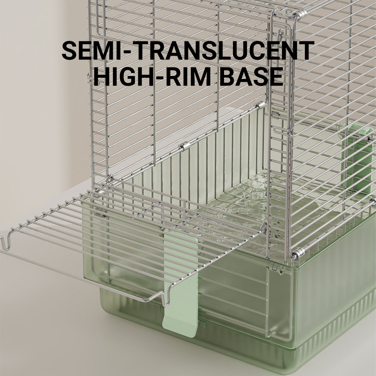 Stainless Steel Foldable Bird Cage With Handle