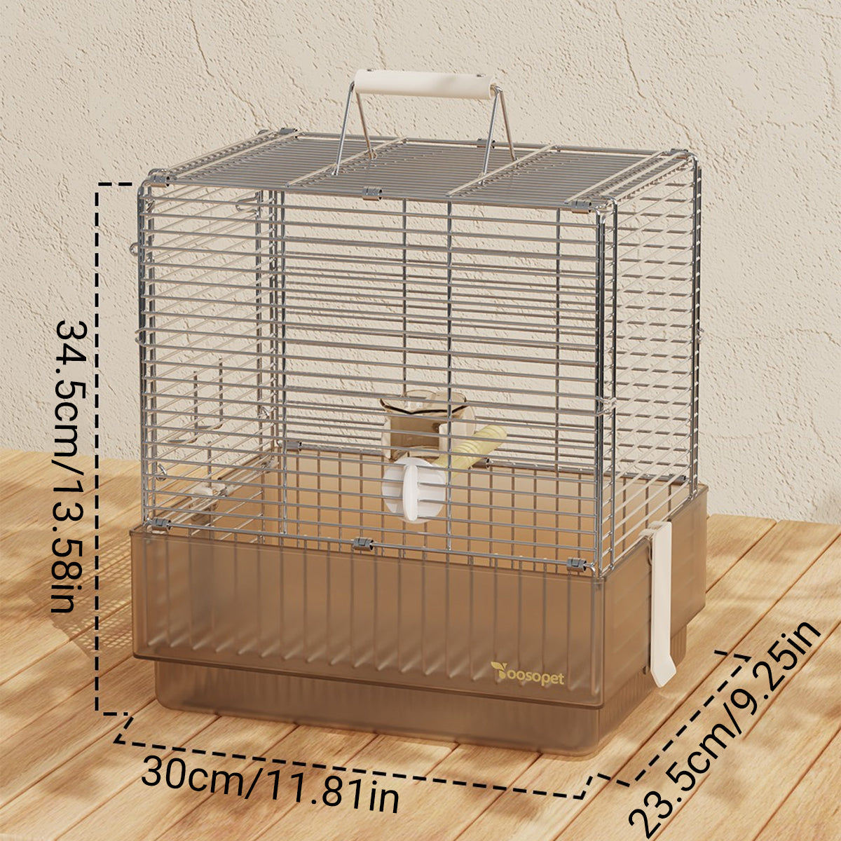 Stainless Steel Foldable Bird Cage With Handle