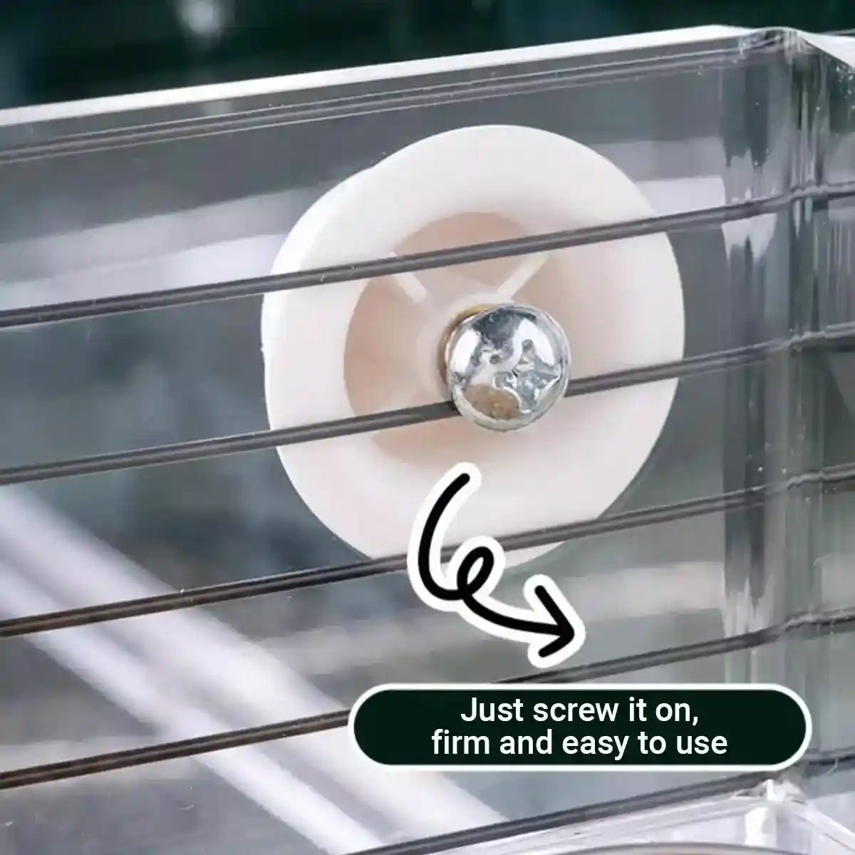 Durable Stainless Steel Bird Bowl with Acrylic Feeder for Mess-Free Feeding