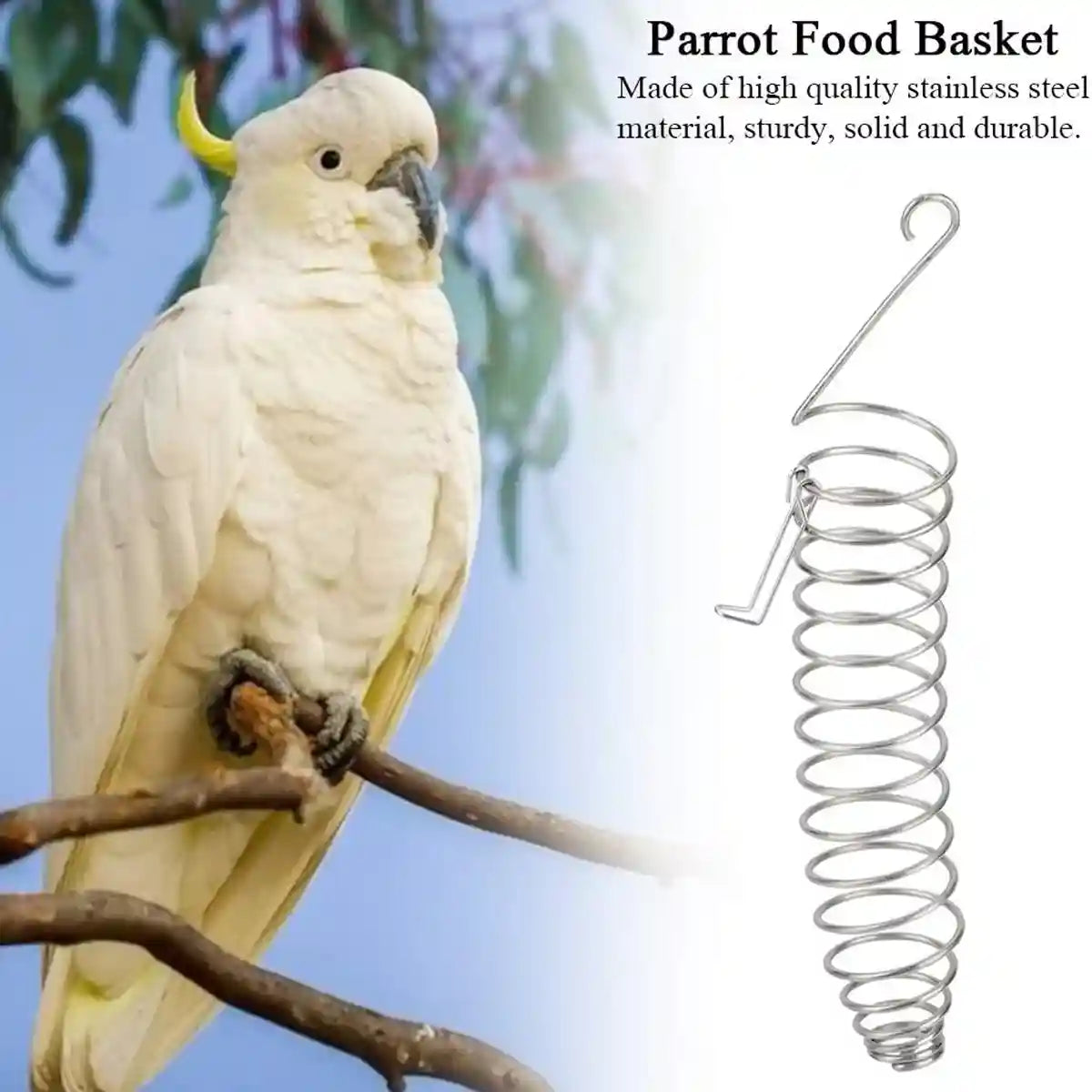Stainless Steel Spiral Bird Feeder