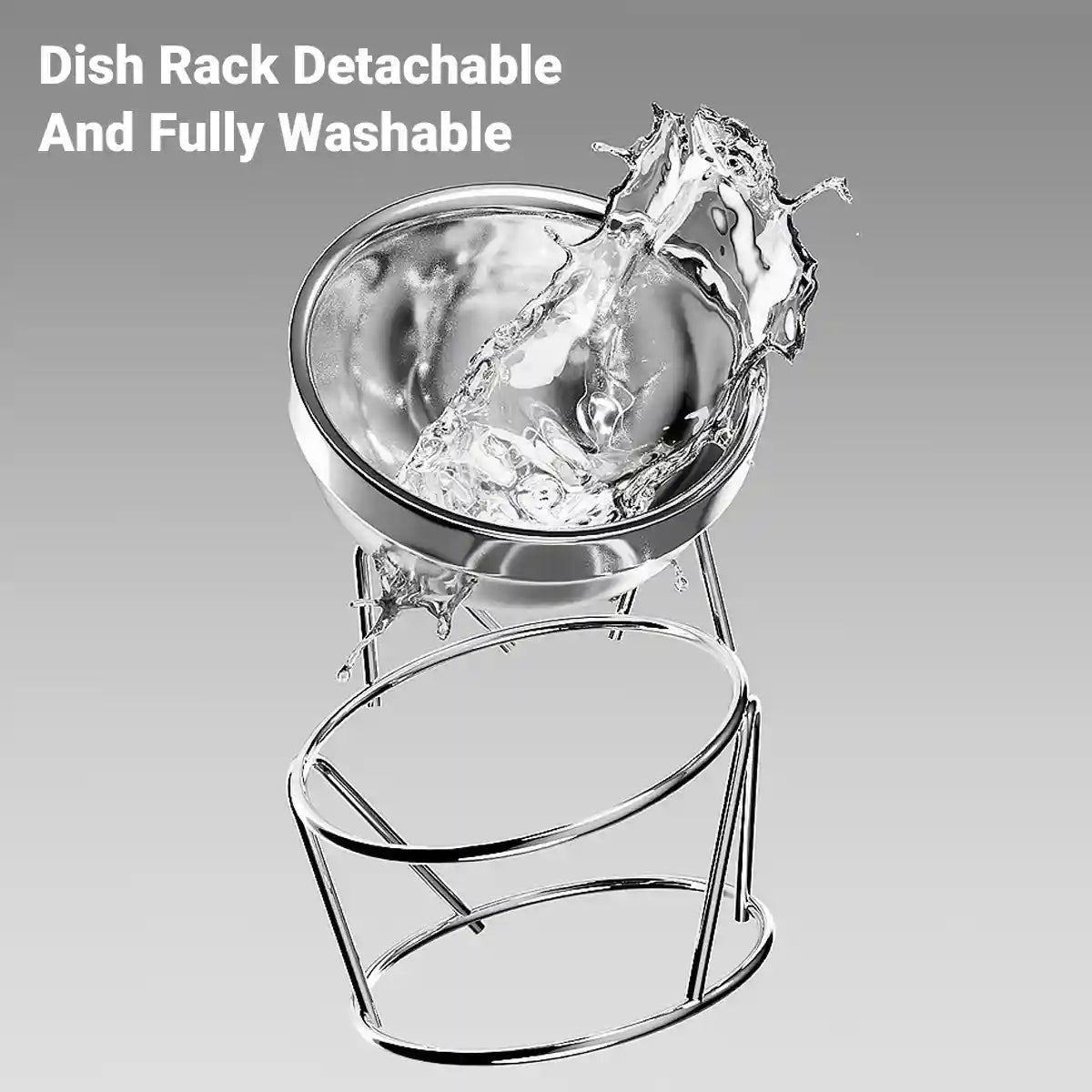 Elevated Stainless Steel Cat Bowl