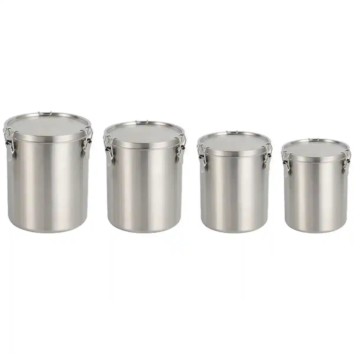 Stainless Steel Pet Food Storage Container with Airtight Locking Clips