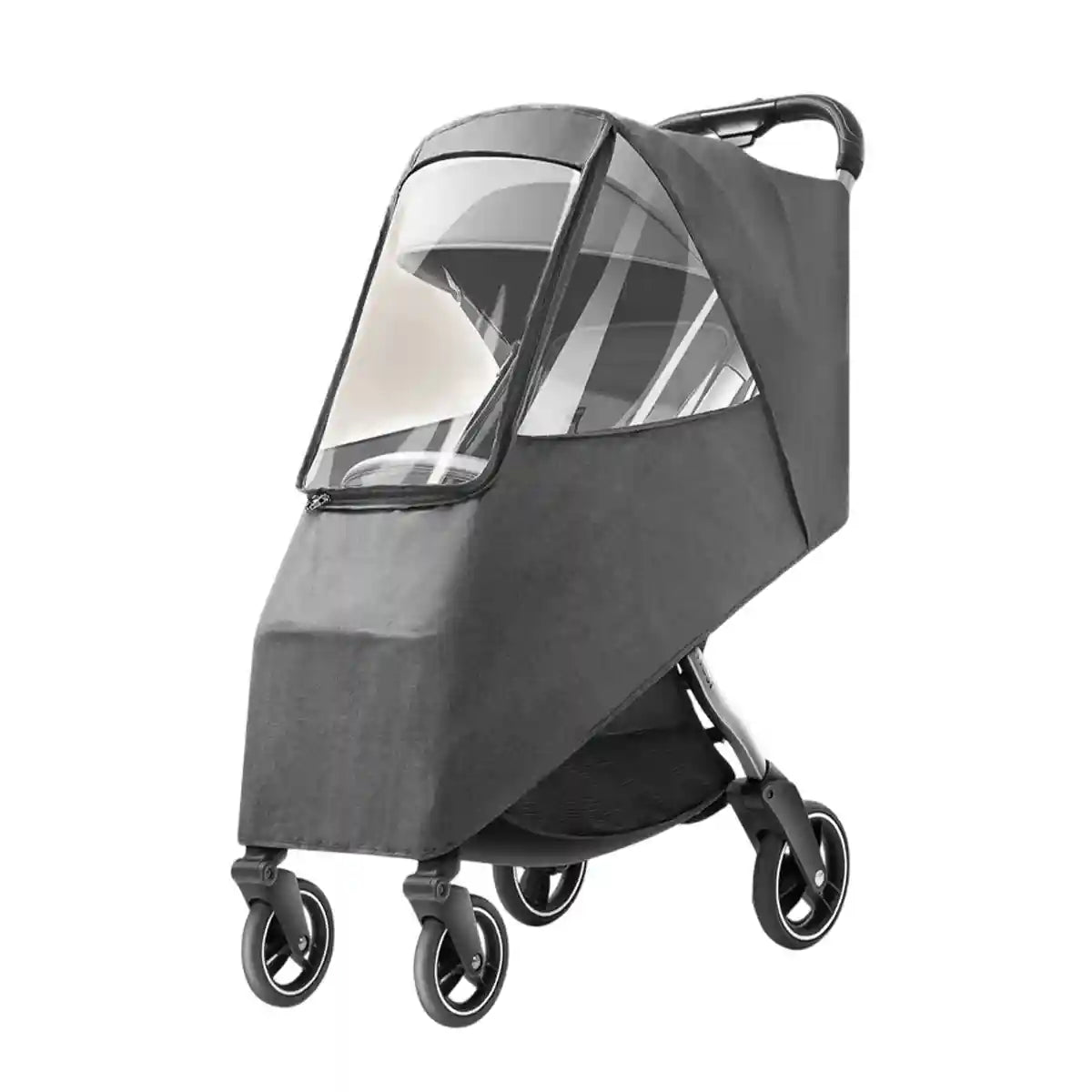 Pet Stroller Rain Cover with 270° View and Front Access Door