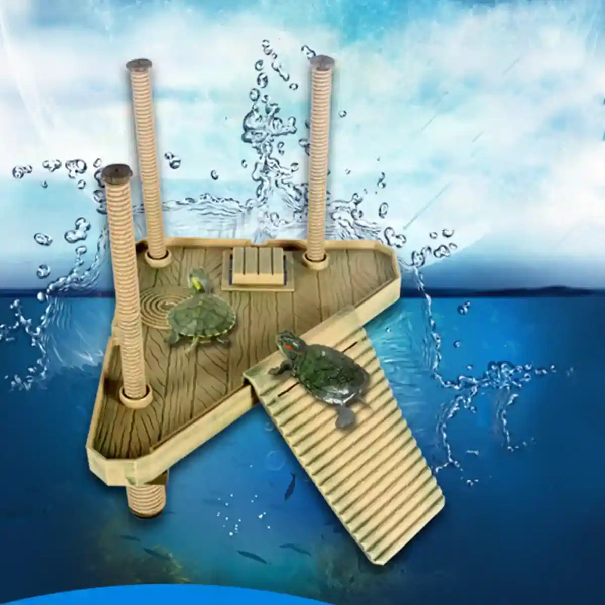 Basking Turtle Platform with Ramp for Aquarium Reptile Tanks