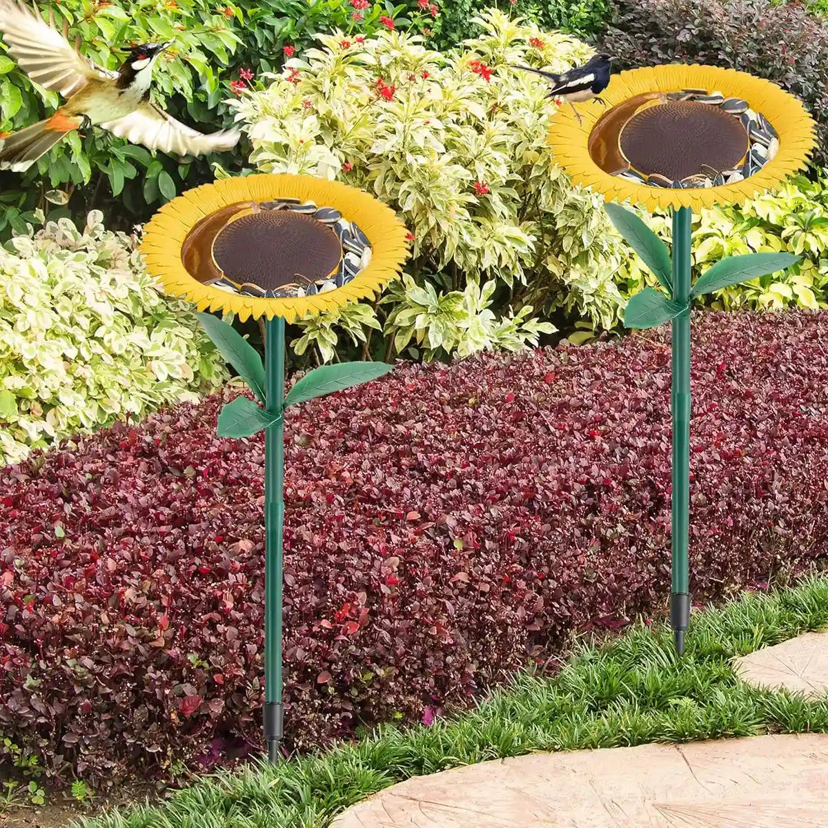 Sunflower Bird Feeder Outdoor Hanging Wild Bird Feeding Station
