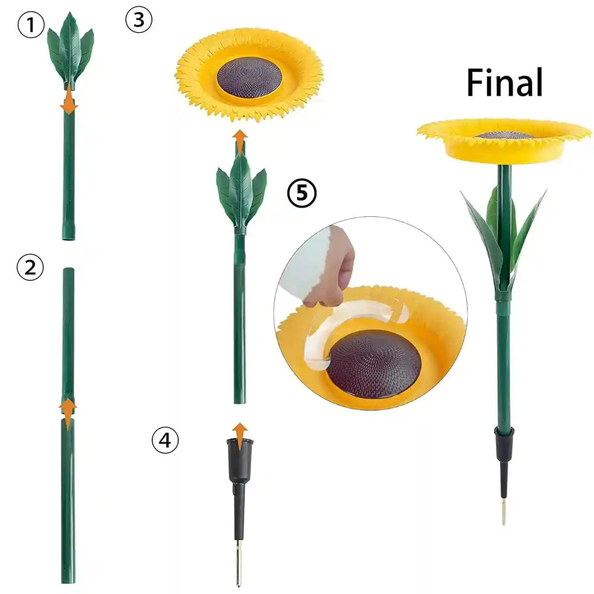 Sunflower Bird Feeder Outdoor Hanging Wild Bird Feeding Station