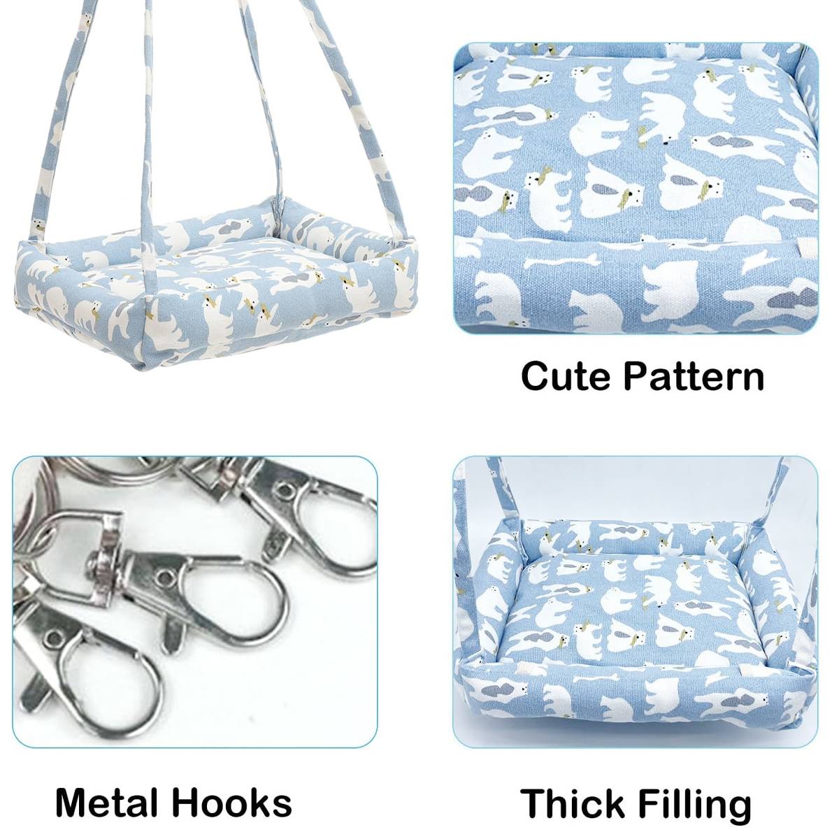 Small Pet Hammock Hanging Cage Bed