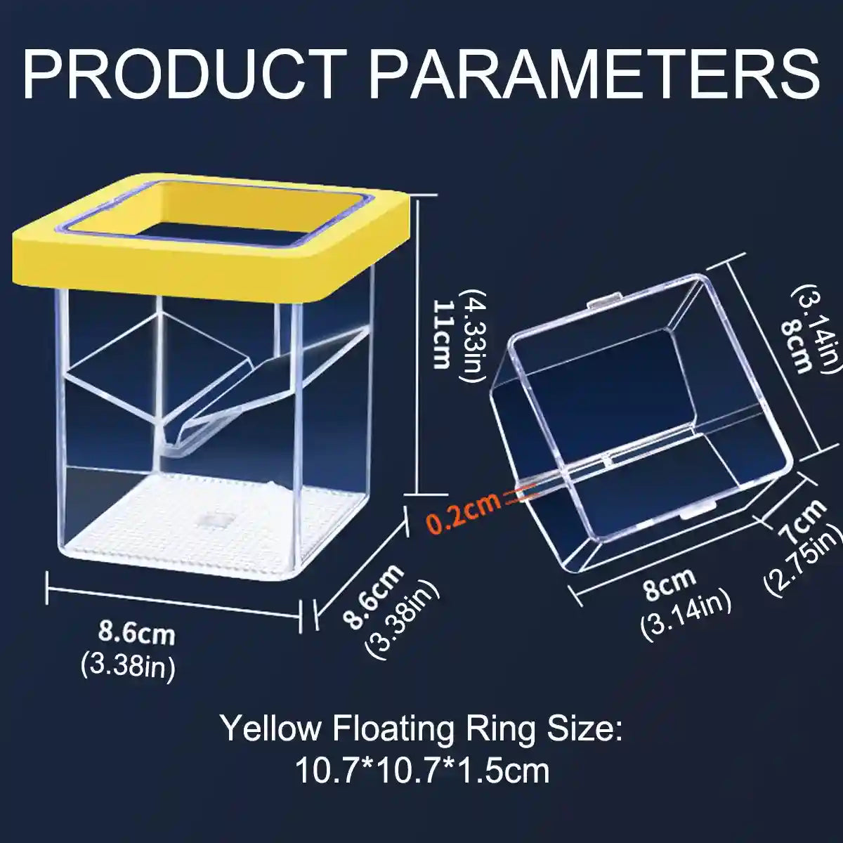 Suspended Fish Breeding Box Floating Isolation Tank