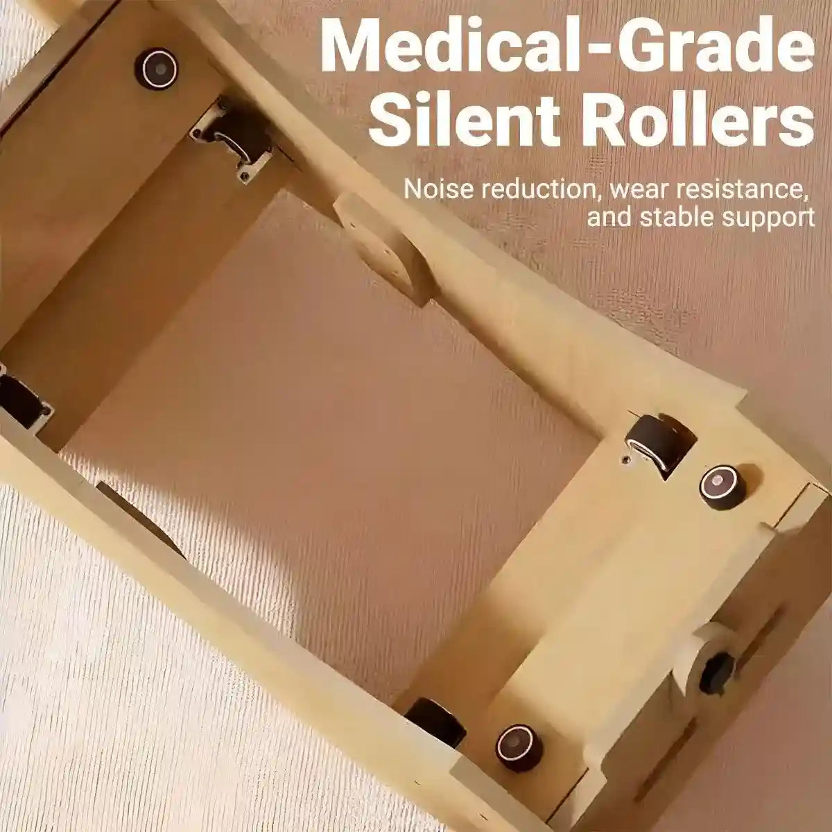 Spacious Wooden Cat Treadmill with Scratch Pad & Quiet Rollers