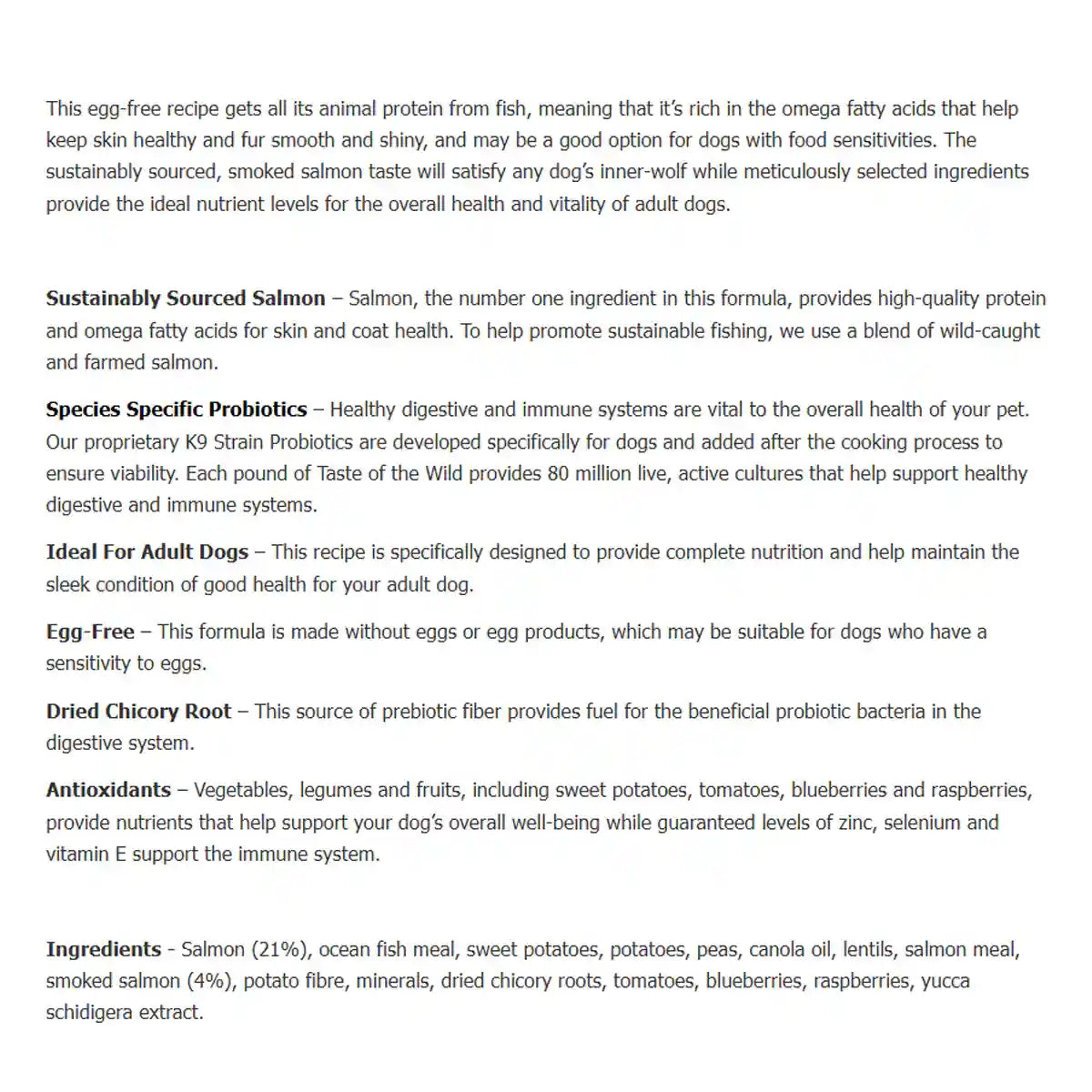 Taste of the Wild Pacific Stream Canine 5.6kg/12.2kg