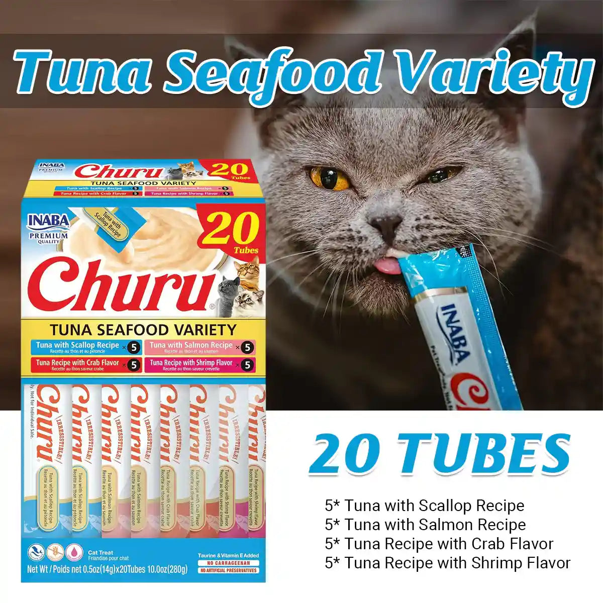 Churu Tuna And Seafood Variety Box Cat Treats