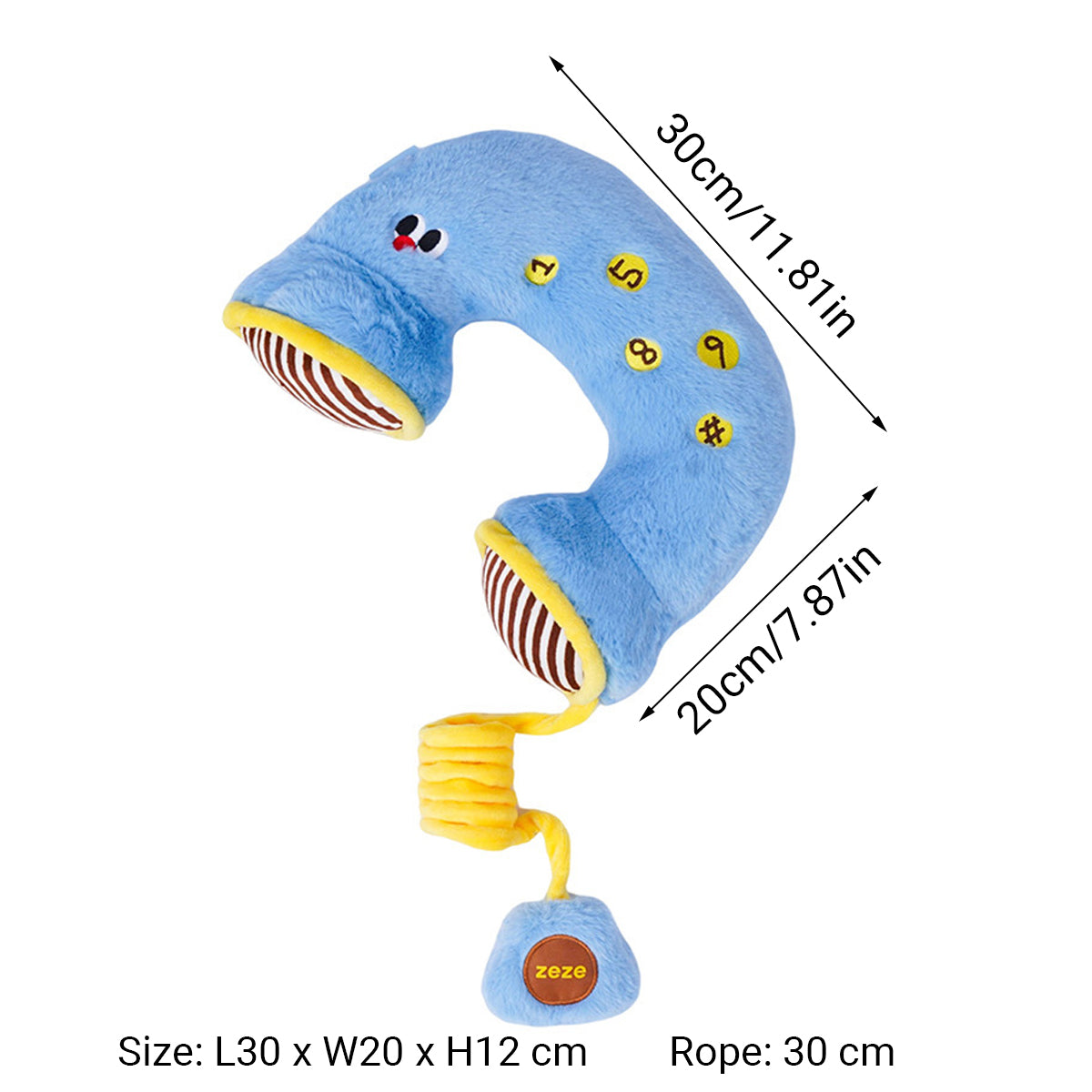 Retro Phone Dog Plush Toy