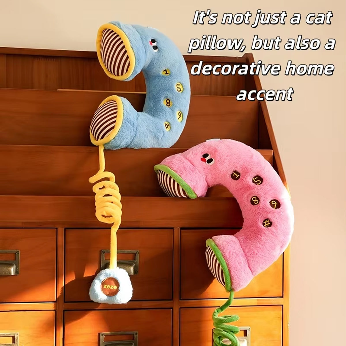 Retro Phone Dog Plush Toy