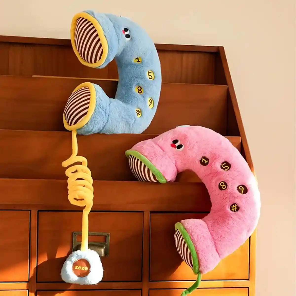 Retro Phone Dog Plush Toy