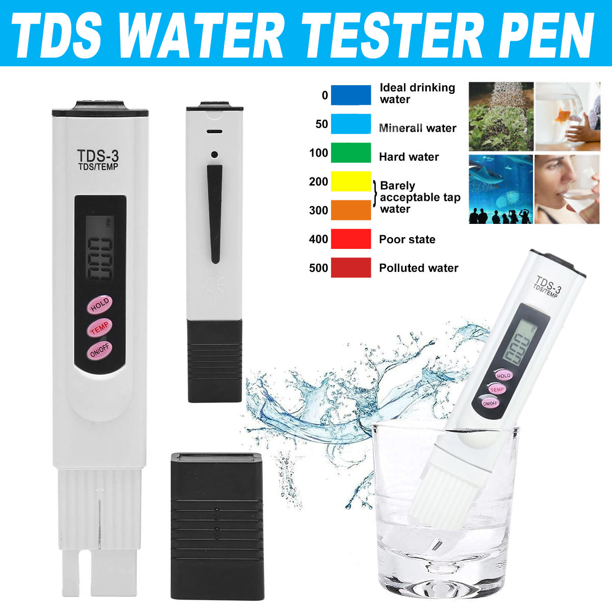Fish Tank TDS Water Quality Testing Pen Water Quality Testing Pen