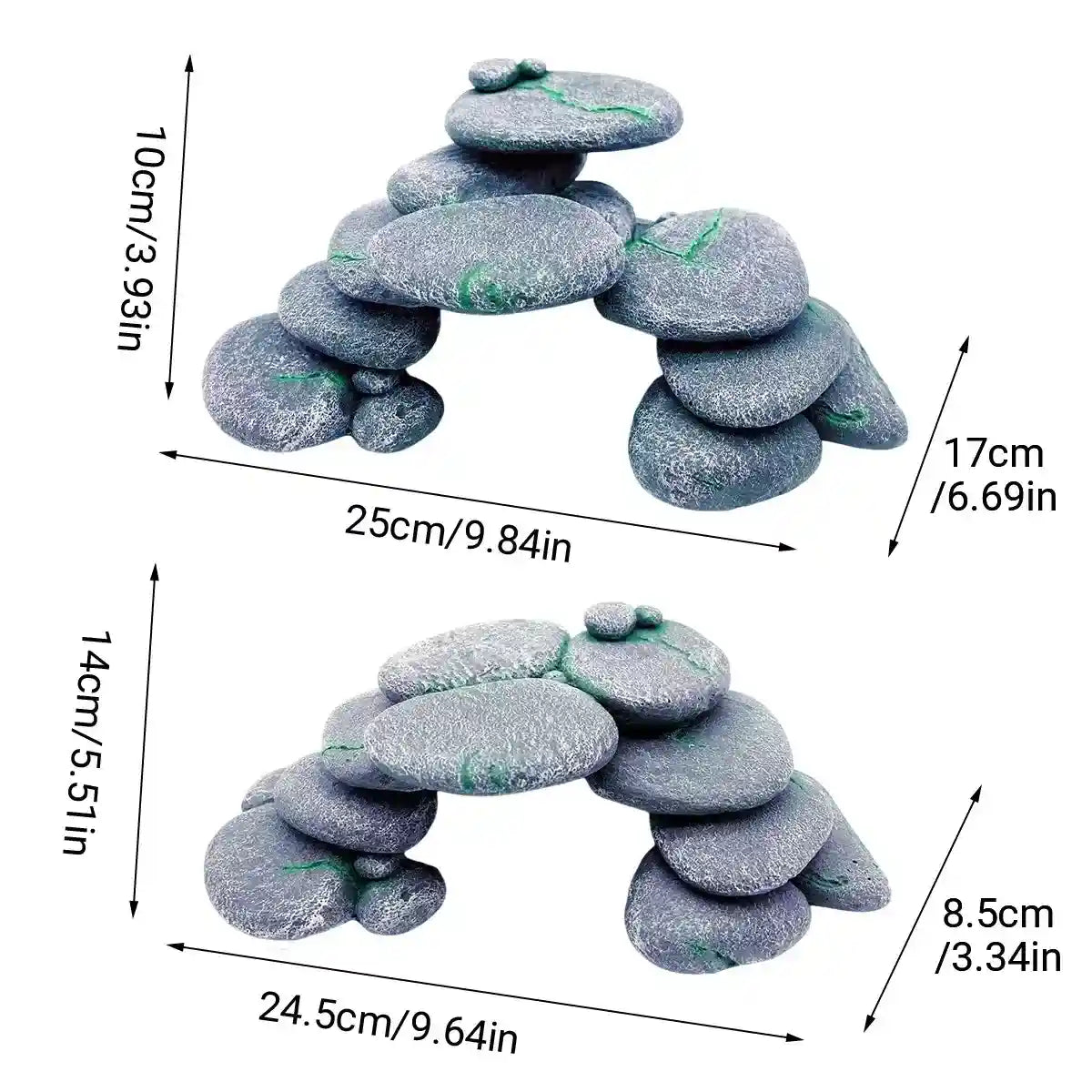 Turtle Basking Platform Aquarium Climbing Rock Decoration