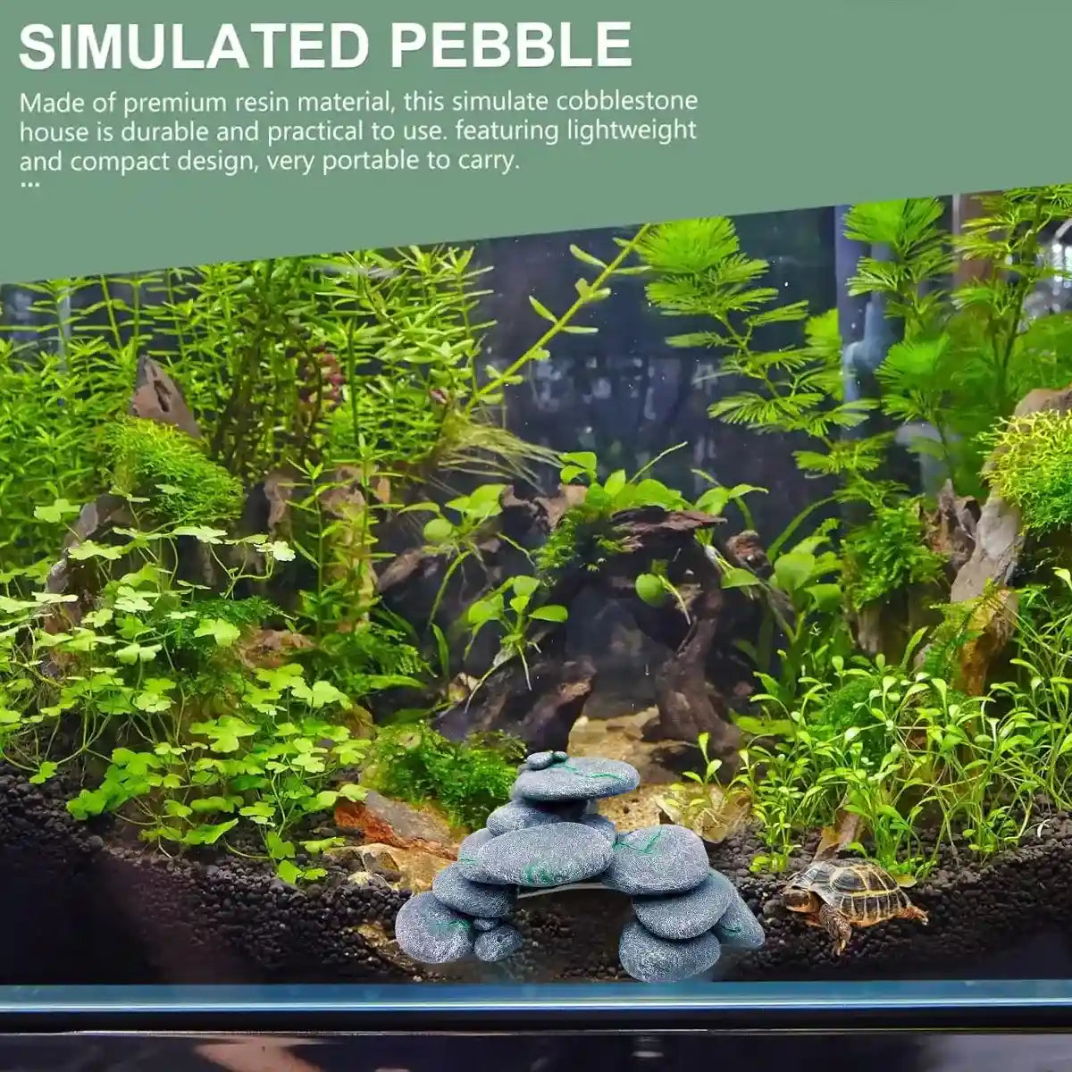 Turtle Basking Platform Aquarium Climbing Rock Decoration