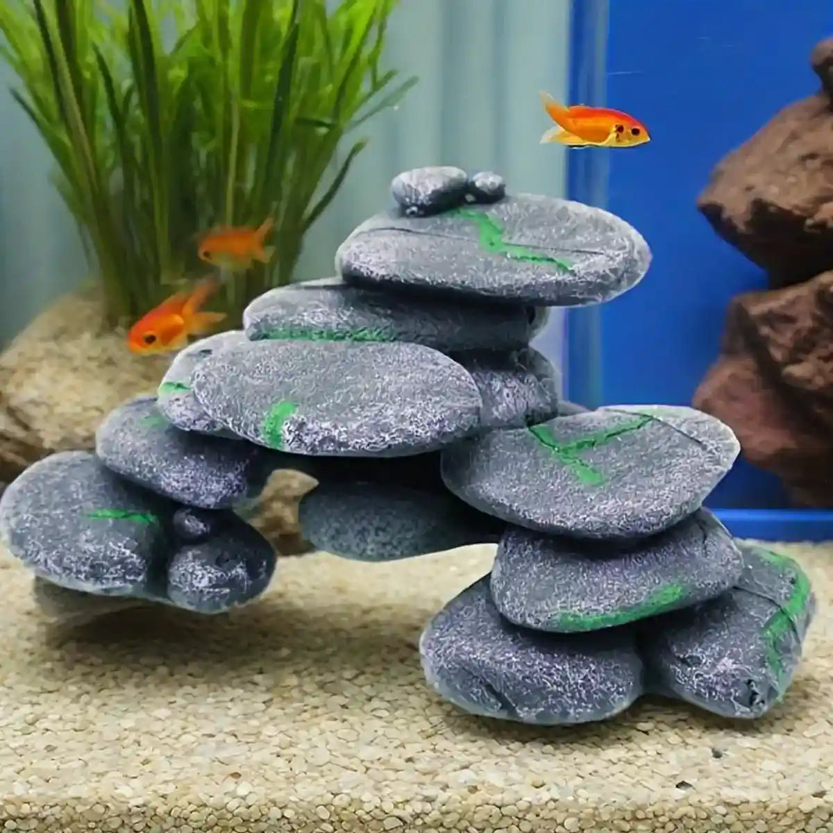 Turtle Basking Platform Aquarium Climbing Rock Decoration