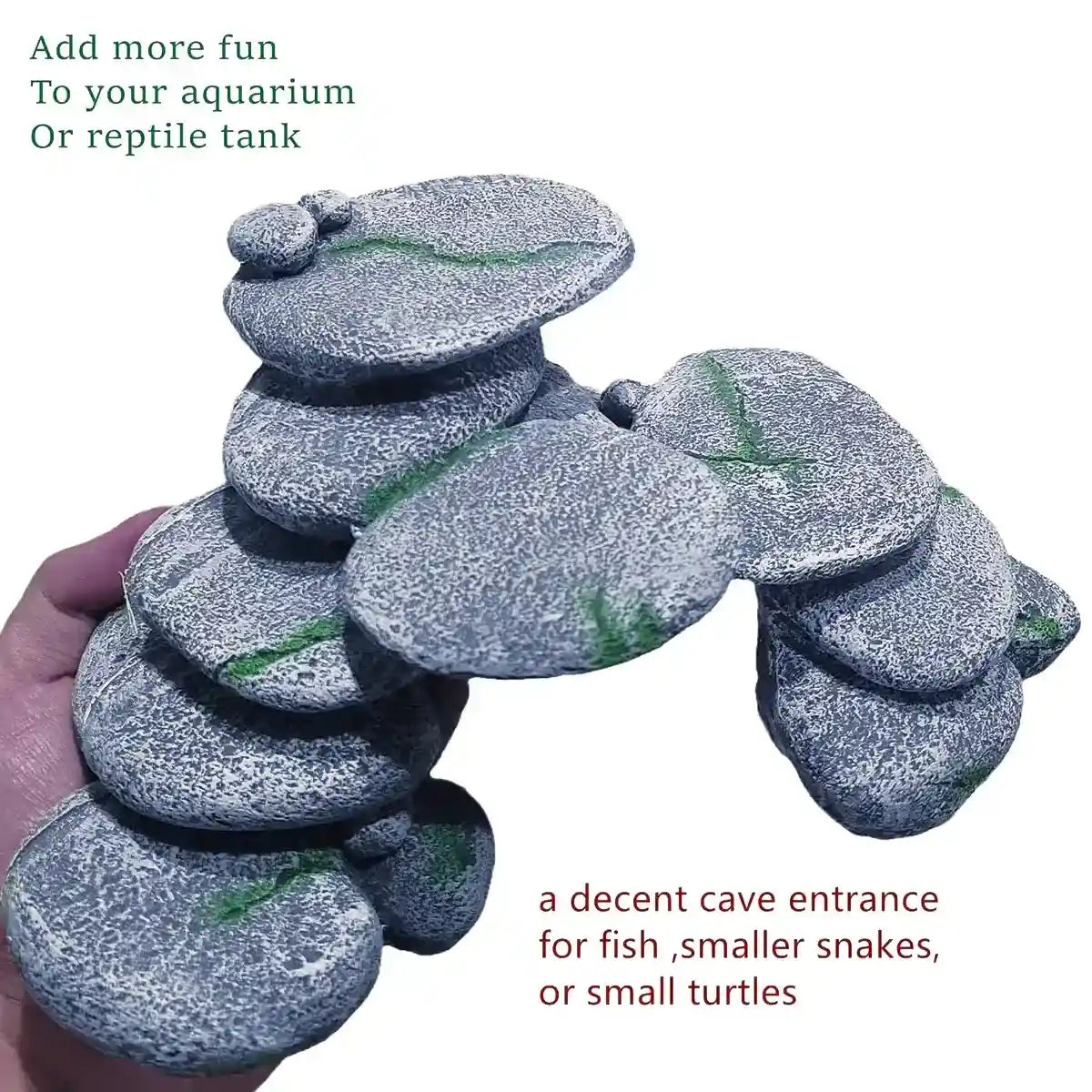 Turtle Basking Platform Aquarium Climbing Rock Decoration