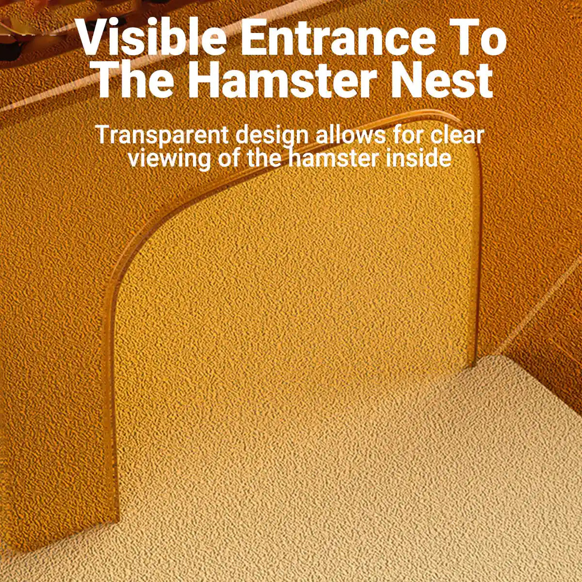 Transparent Hamster Platform With Bottle & Feeder