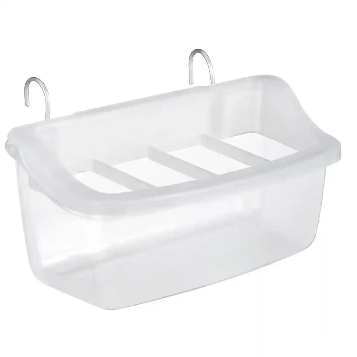 Transparent Bird Seed Feeders for Small Pets with Anti-Splash Design