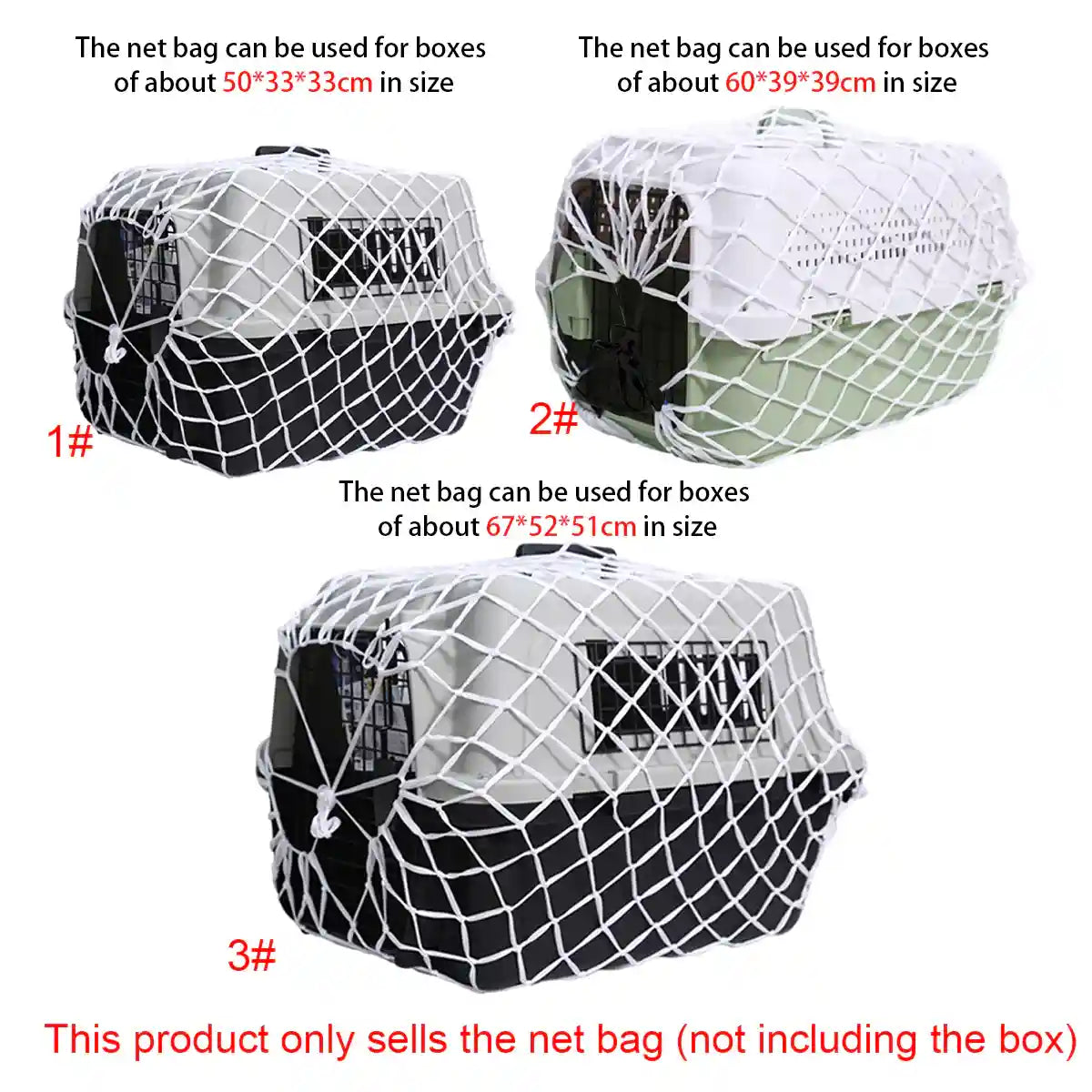 Protective Nylon Pet Carrier Net for Travel Safety and Ventilation