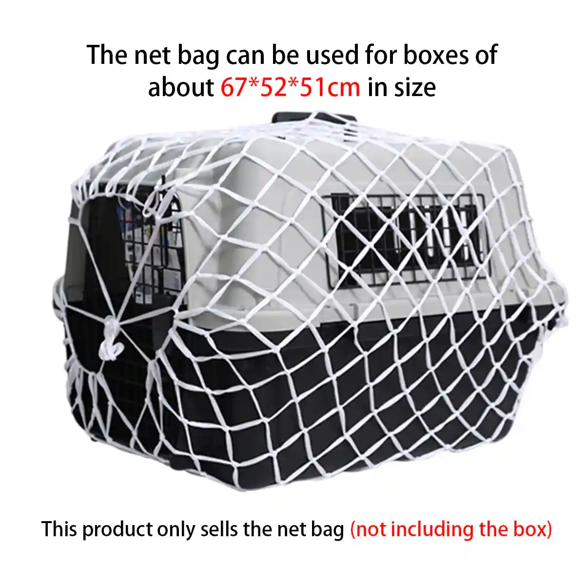 Protective Nylon Pet Carrier Net for Travel Safety and Ventilation