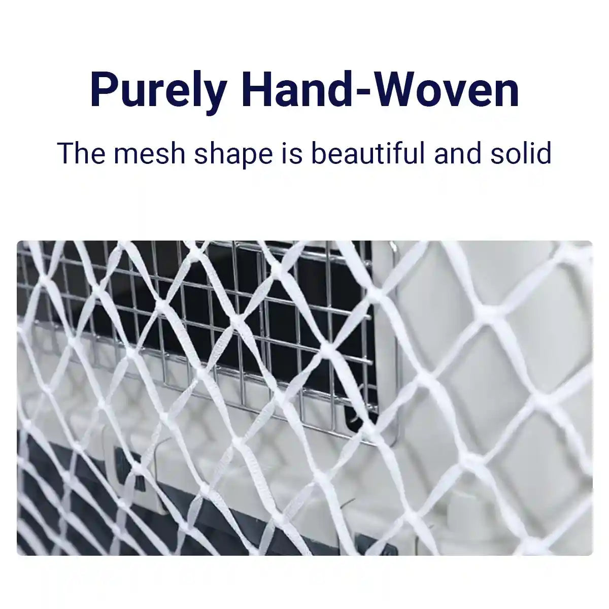 Protective Nylon Pet Carrier Net for Travel Safety and Ventilation