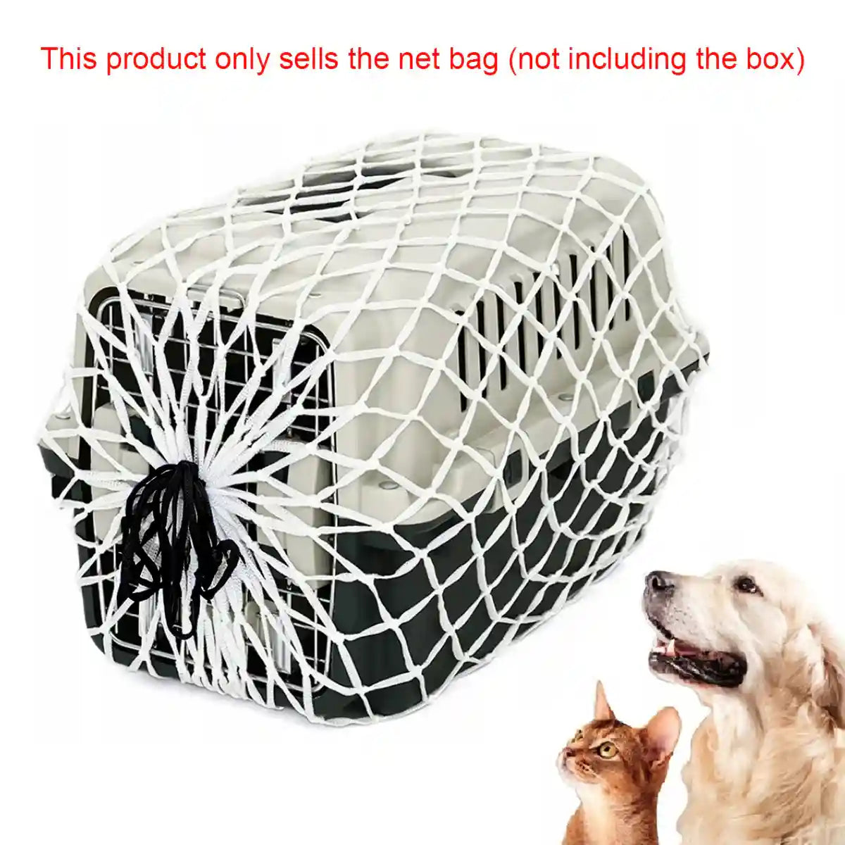 Protective Nylon Pet Carrier Net for Travel Safety and Ventilation