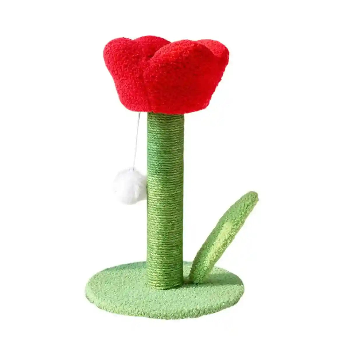 Decorative Flower Cat Tree with Sisal Post and Plush Tulip Top