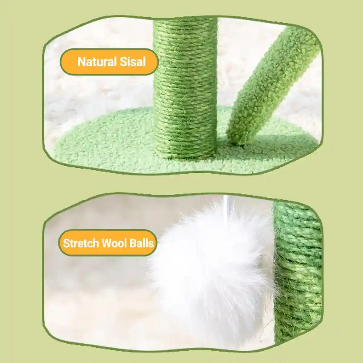 Decorative Flower Cat Tree with Sisal Post and Plush Tulip Top