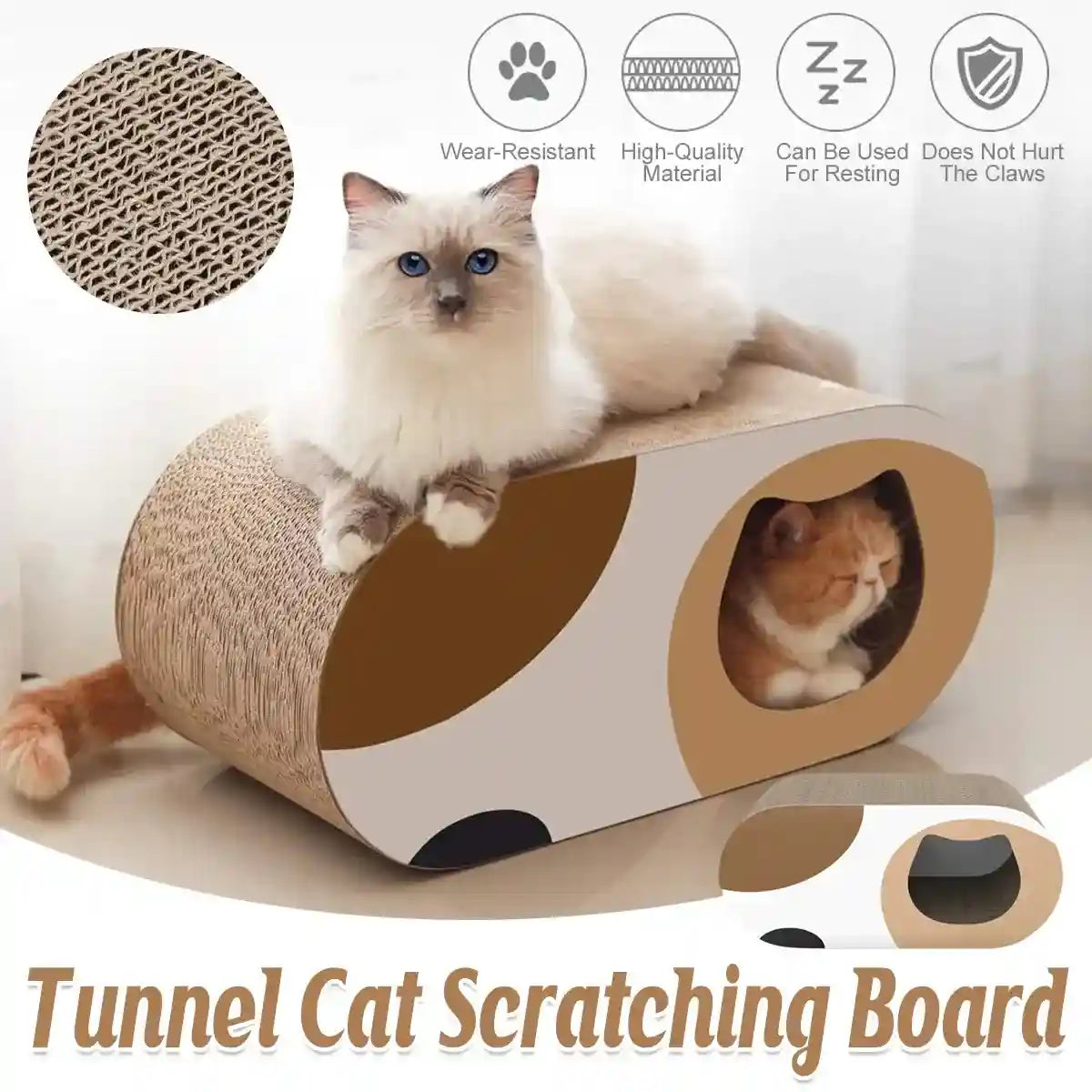 Tunnel Cat Scratching Board