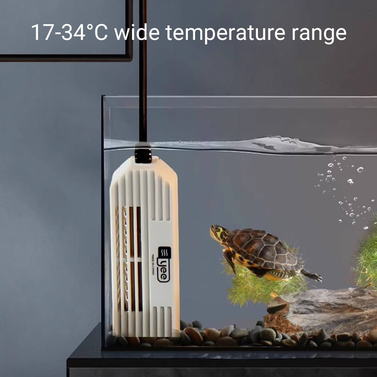 Turtle Tank Heater - Smart Digital Display Heating Rod (25W/50W)