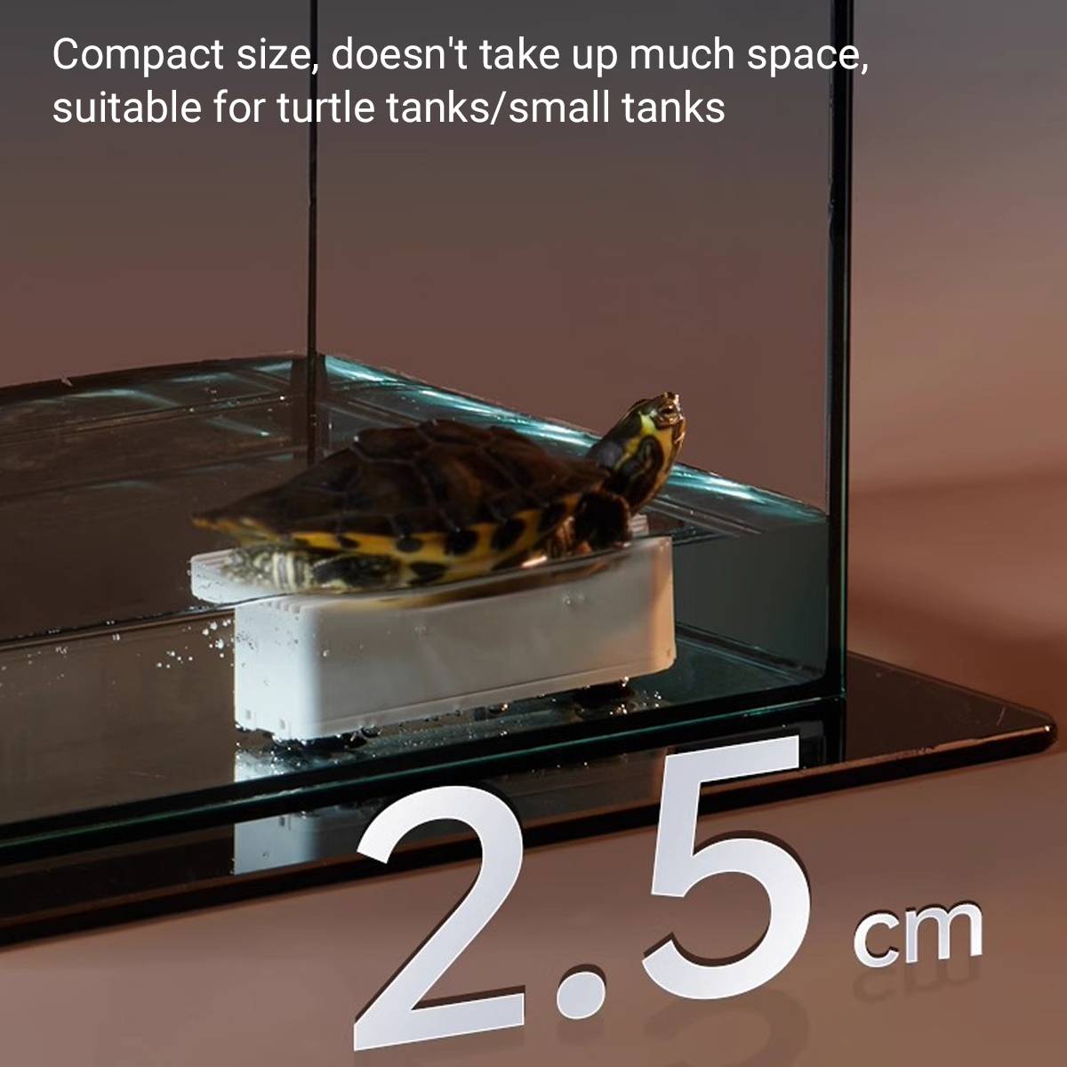 Turtle Tank Heater - Smart Digital Display Heating Rod (25W/50W)