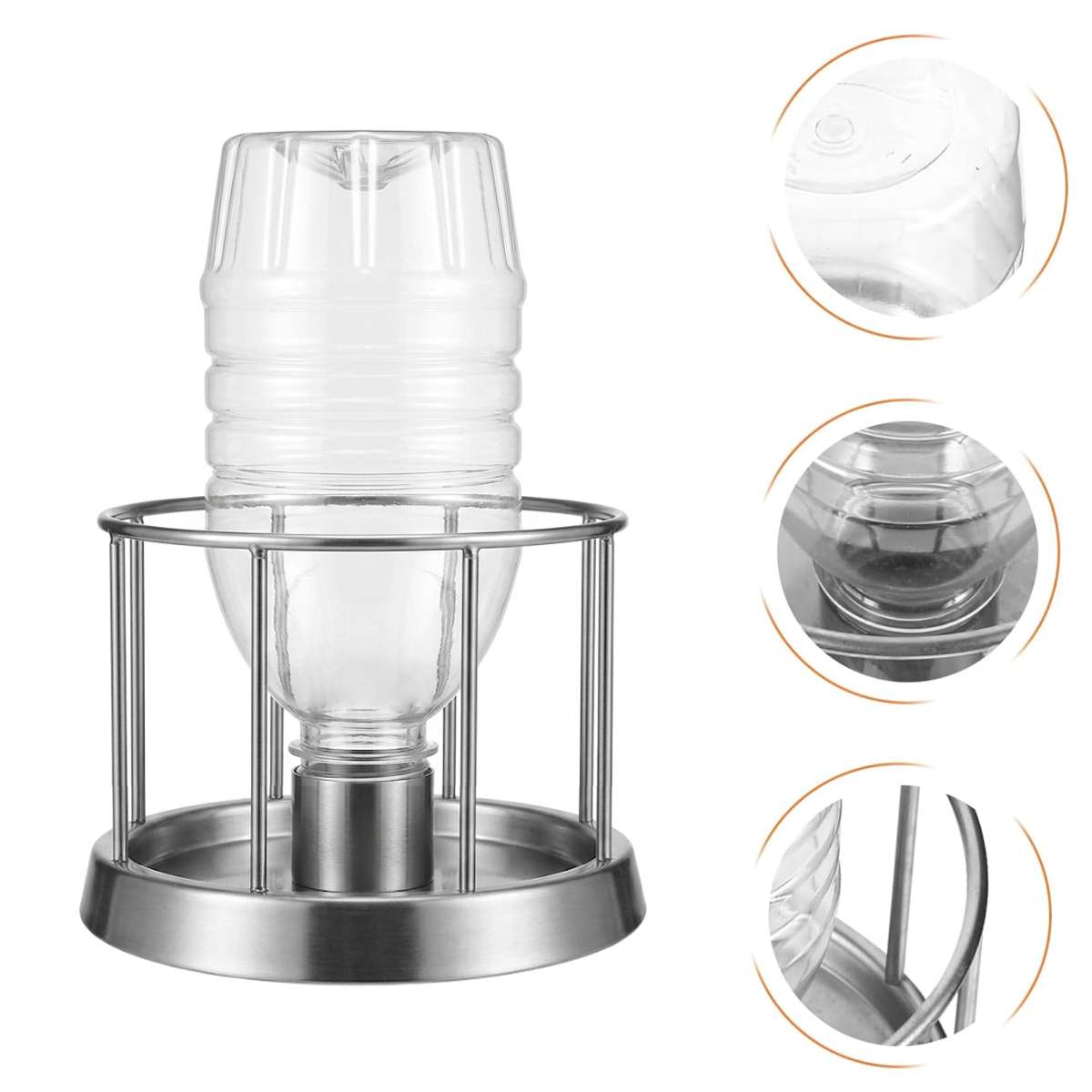 Stainless Steel Turtle Water Feeder Automatic Reptile Drinker
