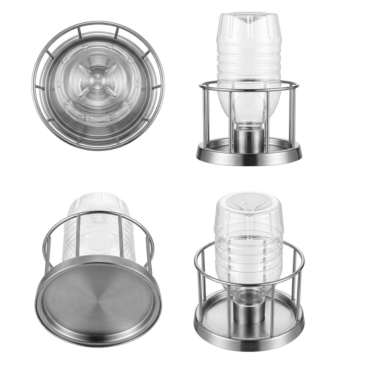 Stainless Steel Turtle Water Feeder Automatic Reptile Drinker