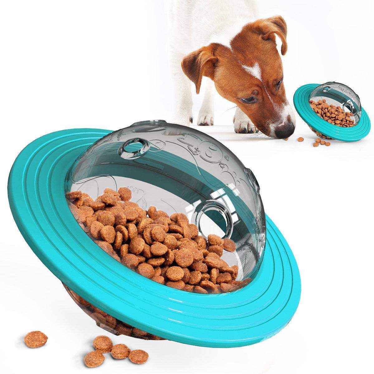 UFO Pet Treat Toy Interactive Food Dispenser for Dogs & Cats