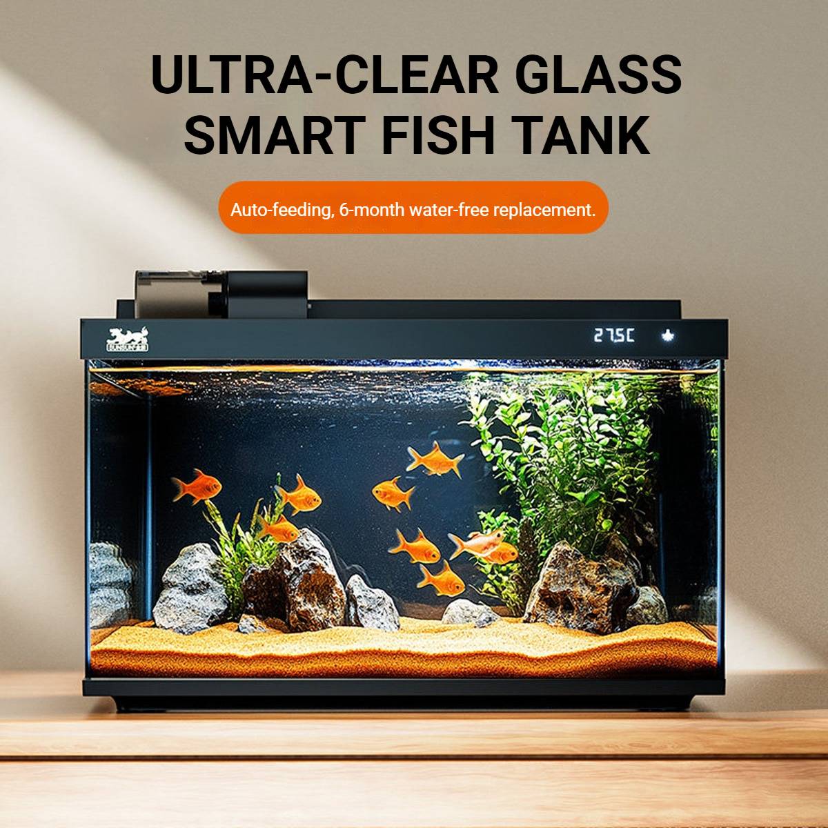 Ultra-White Fish Tank with Oxygenation - Living Aquarium (380/480B)