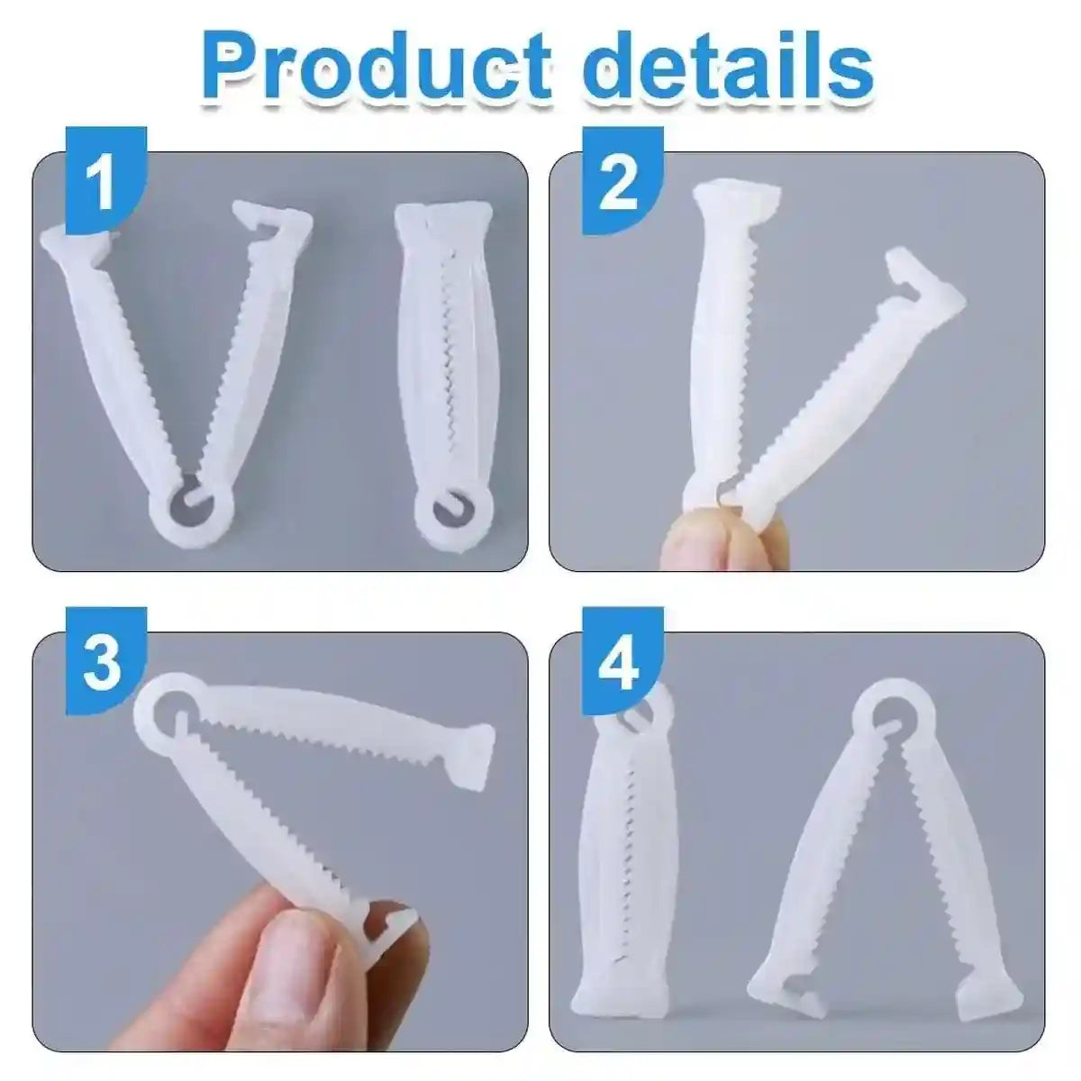 100PCS Umbilical Cord Clamps for Newborn Animals Secure & Hygienic
