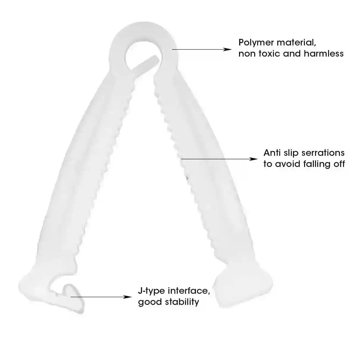 100PCS Umbilical Cord Clamps for Newborn Animals Secure & Hygienic