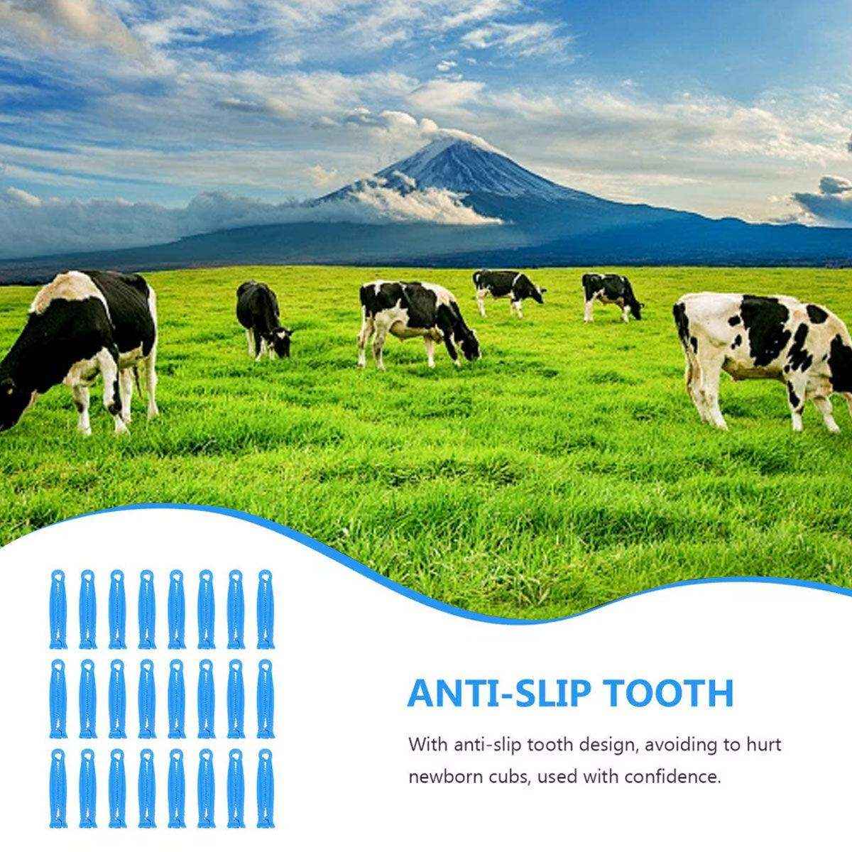 100 PCS Veterinary Umbilical Cord Clamps for Livestock Disposable Tool