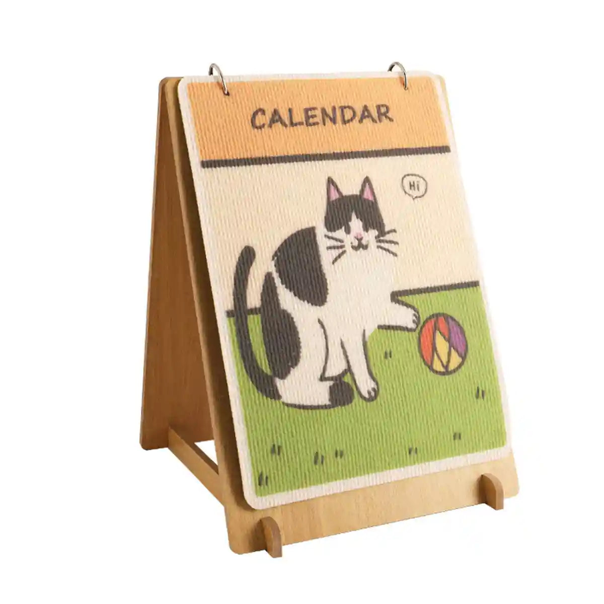 Vertical Calendar Cat Scratch Board Foldable Carpet Cat Scratcher