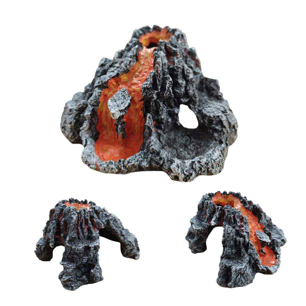 Volcanic Rock Aquarium Decoration Resin Fish Tank Shelter Cave