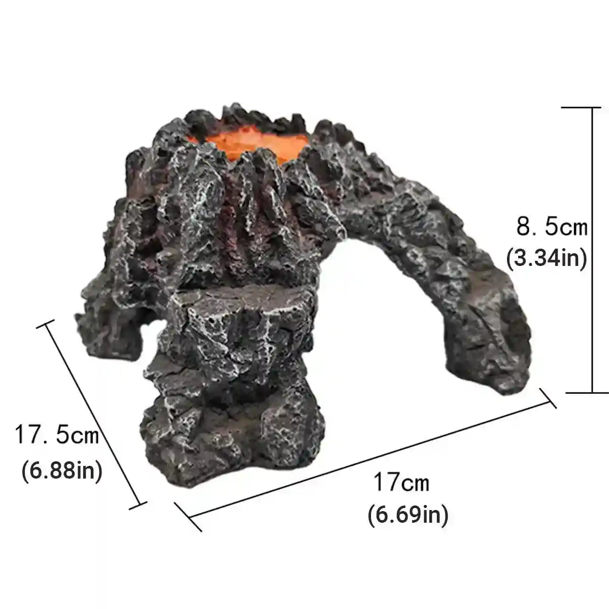 Volcanic Rock Aquarium Decoration Resin Fish Tank Shelter Cave