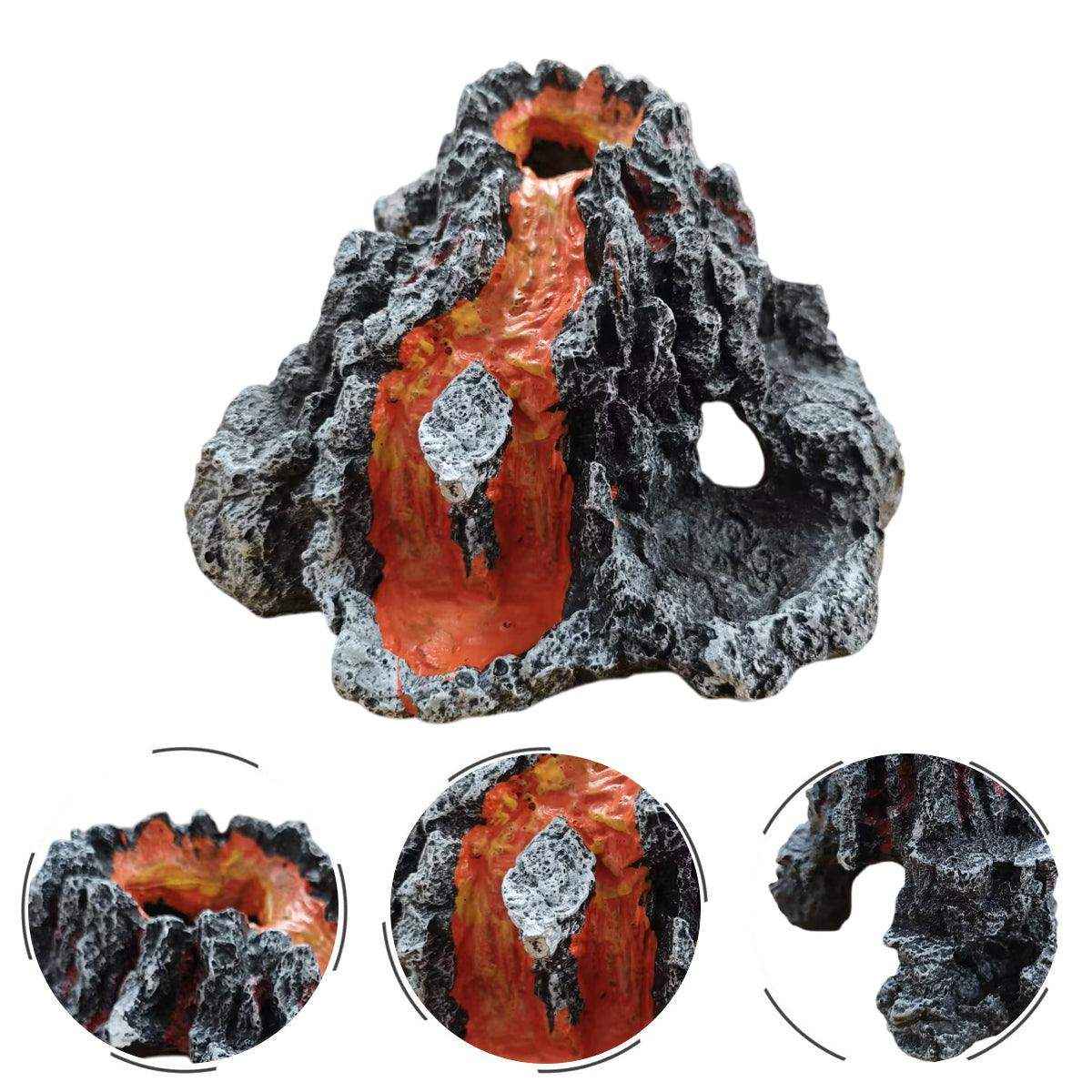 Volcanic Rock Aquarium Decoration Resin Fish Tank Shelter Cave